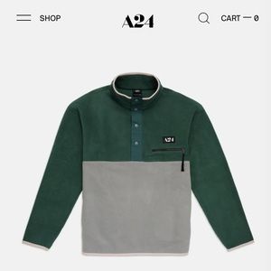 A24 Snap Fleece Pullover